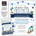 Winter Festival Holiday Flyer Social Media Template BUNDLE - Simple Desert Designs